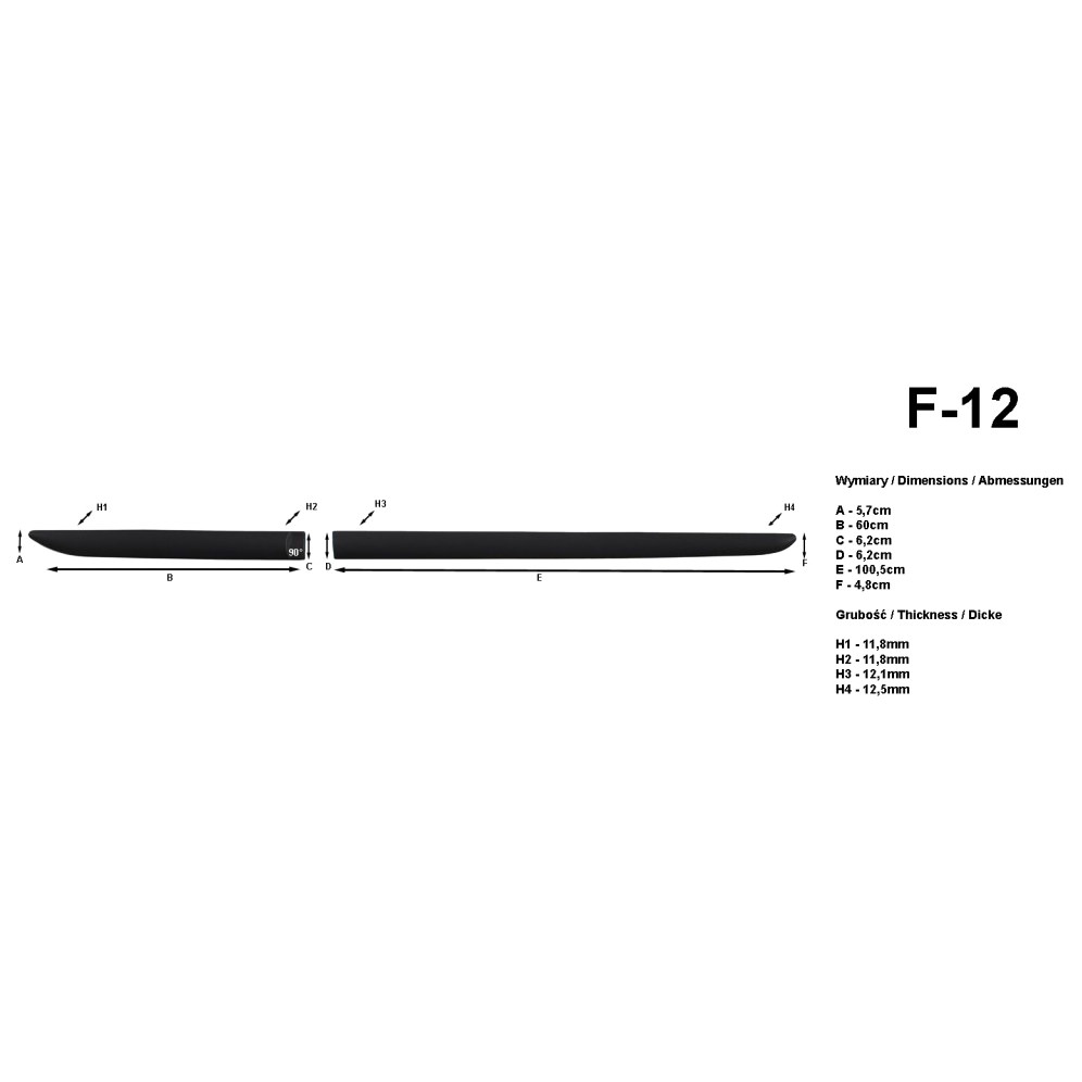 Baguettes de protection de portières spécifiques - Overflat