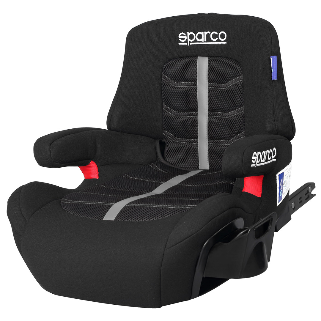 Réhausseur bas Isofix avec dossier groupe 3 (15-36Kg) noir Sparco