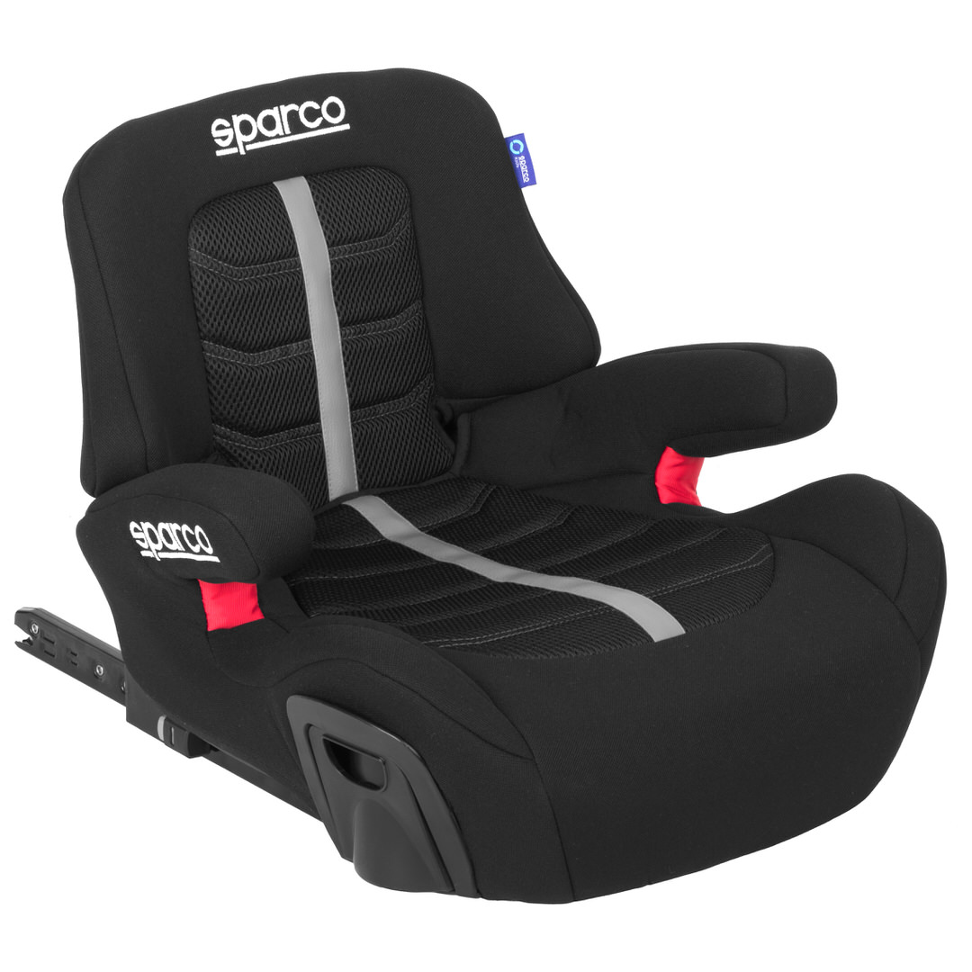 Réhausseur bas Isofix avec dossier groupe 3 (15-36Kg) noir Sparco