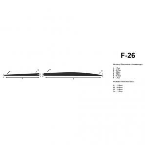 Baguettes de portières antichoc universelles - Taille 2x 97cm + 2x 59cm - Overflat