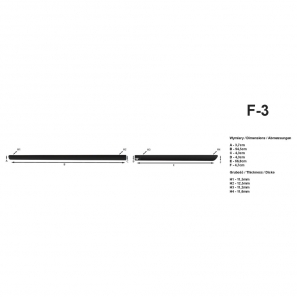 Baguettes de portières antichoc universelles - Taille 2x 95cm + 2x 67cm - Overflat