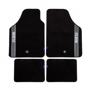 Jeu de 4 tapis de sol universels en tissus Sparco