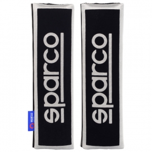 Jeu de 2 protège-ceinture noir Sparco